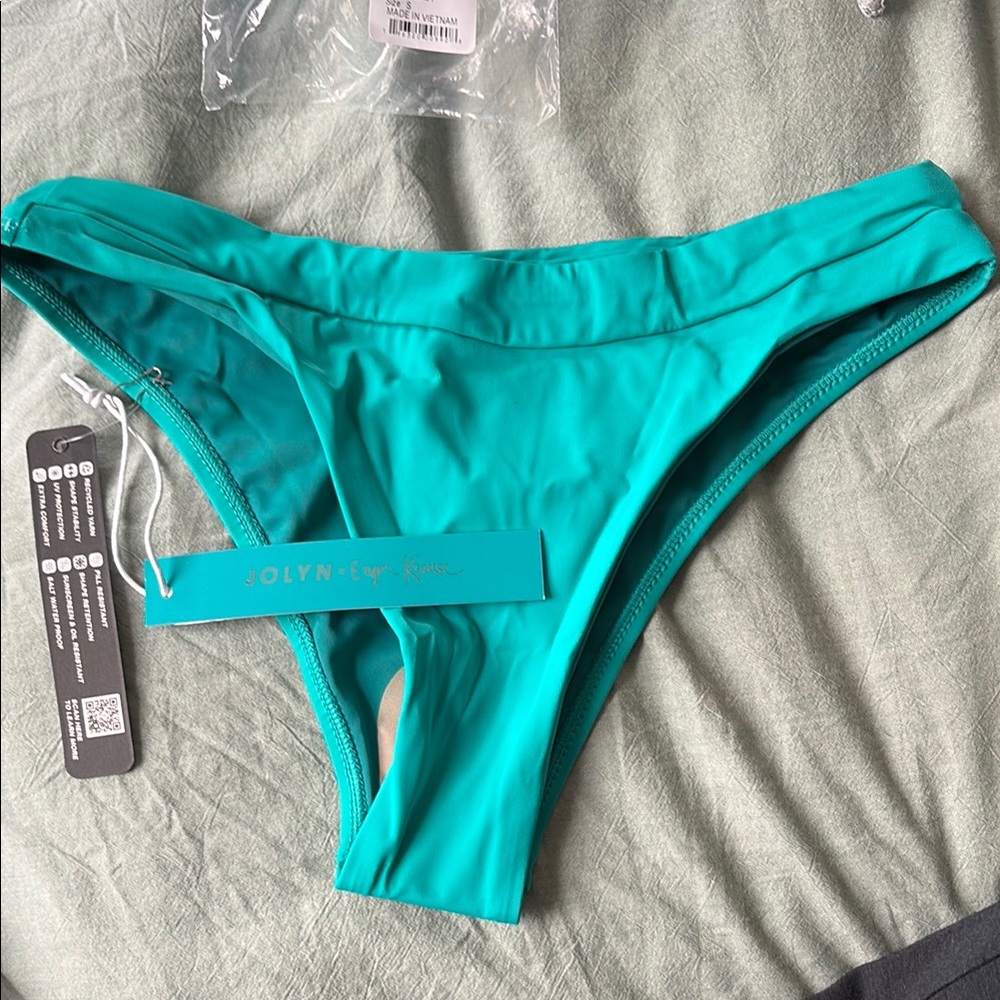 Jolyn Clothing Turquoise Bikini Bottom - Women's Swim